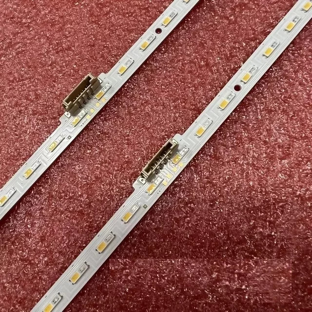 LED-Hintergrundbeleuchtungsstreifen Set (2 Stück) für Samsung TV Modelle GQ65Q77TGT, QE65Q77TCT, GQ65LS03TAU, GQ65LS03TCU, GQ65Q60GQ, GQ65Q60TGU, GQ65Q64TGU in Weiß - Bild 1