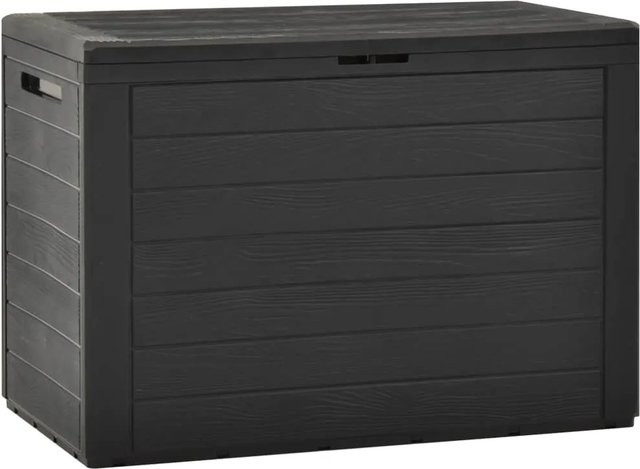vidaXL Gartenbox aus Polypropylen in Anthrazit, B/T/H: 78 x 44 x 55 cm - Bild 1