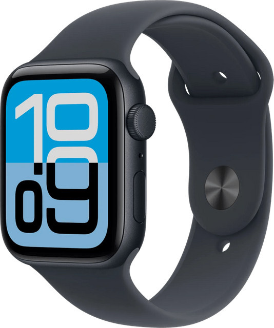 Apple Smartwatch, GPS, 44mm, Aluminiumgehäuse, Schwarz, Unisex - Bild 1