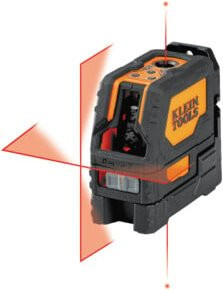 Klein Tools Kreuzlinienlaser Selbstnivellierend in Rot und Schwarz mit Lotpunkten - Bild 1