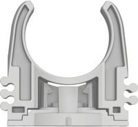 PRO EPC-25 Rohrclip Schelle aus Nylon, 100 Stück, Grau/Weiß - Bild 1