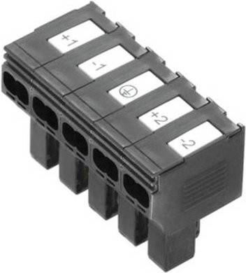 Weidmüller PTDS 4 DC Sicherungs-Steckverbinder Schwarz, 5-polig, 0,5-4mm² flexibel und starr - Bild 1