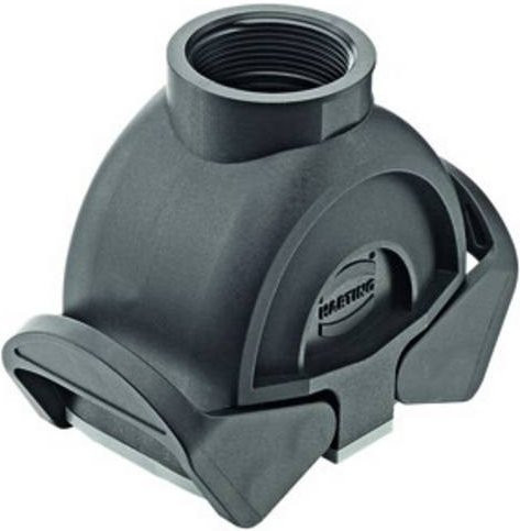 Harting Kupplungsgehäuse aus Kunststoff in Schwarz Baugröße 19412100722 - Bild 1