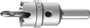PFERD Hartmetall Lochsäge mit Carbide-Spitze in Silber, Durchmesser: 24 mm, Schaft-Durchmesser: 10 mm, Schnitttiefe: 4 mm - Bild 1