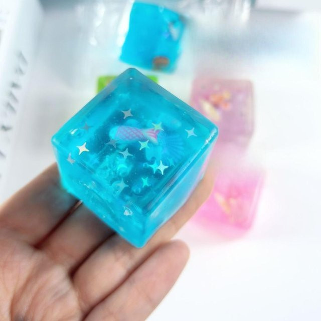 BC Pet Supplies Ozean Würfel Maltose Squishy Wasser Würfel, blau - Bild 1