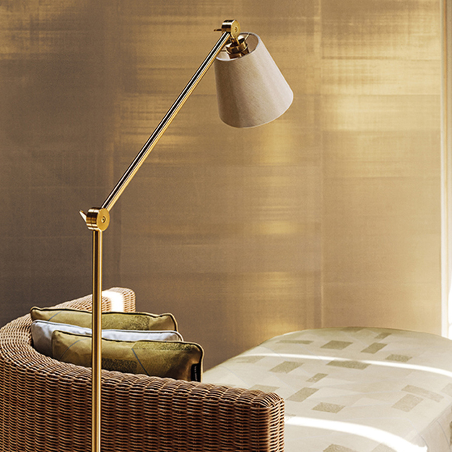 Armani Casa Tapete Seta Fiammata 4741 in Gold aus Seide - Bild 1
