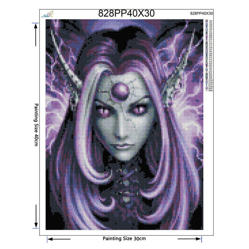 FIYO Diamond Painting World of Warcraft DIY Stickerei Set, mehrfarbig, B/H: 30 x 20 cm - Bild 2