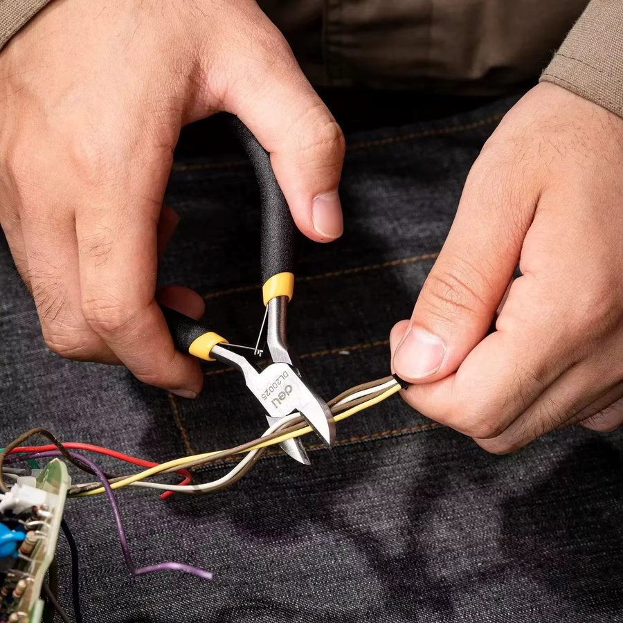 DTBD Mini Long Nose Hochpräzise Drahtschneider Multifunktions-Elektriker-Handzange mit Anti-Rutsch-Griff - Bild 4