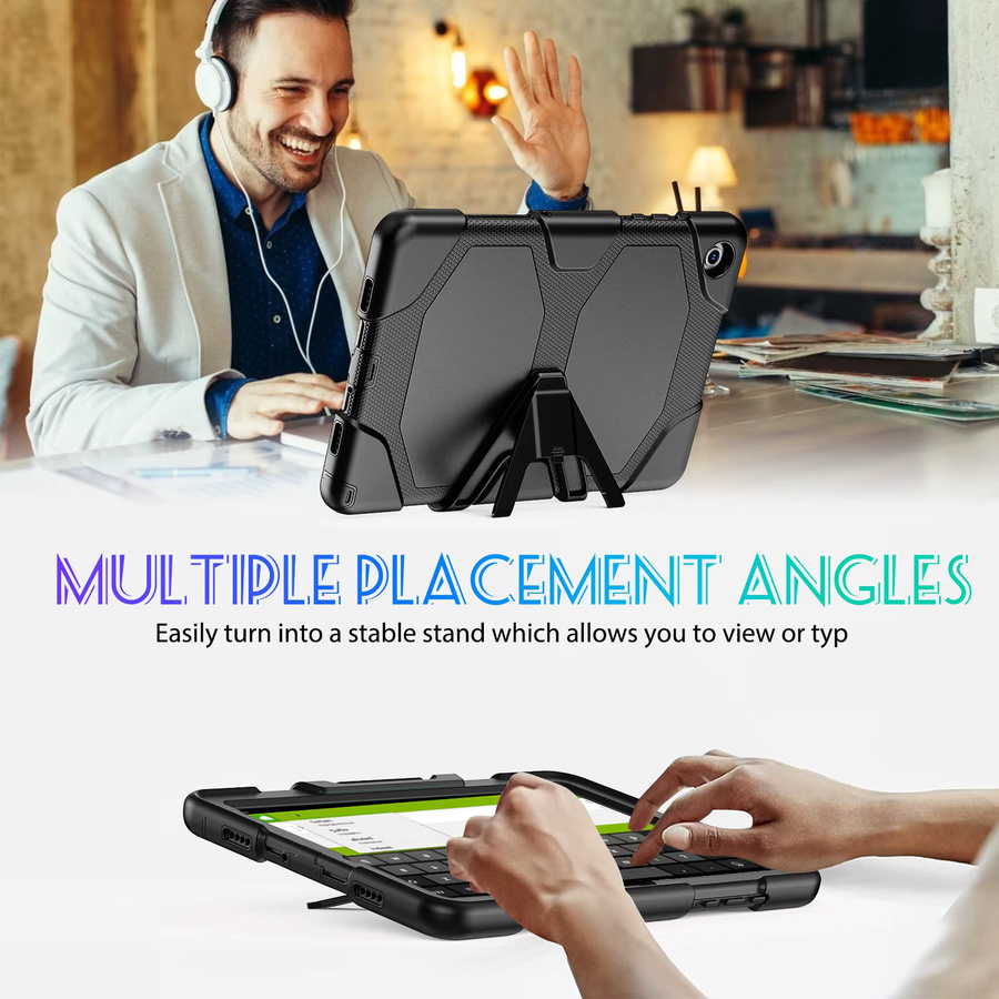 Stoßfeste und kindersichere Samsung Galaxy Tablet-Hülle aus Silikon und PC in Purple für Tab A9 Plus, A9, A11 (11 Zoll), A8, A7 Lite (8,7 Zoll) und A8 10,5 - Bild 1