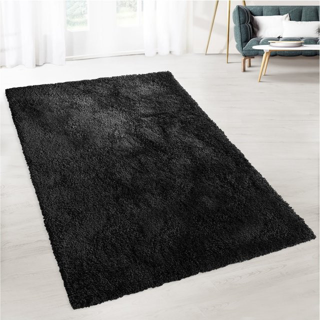 floordirekt Shaggy-Teppich Prestige Schwarz - Bild 1