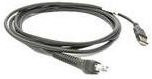 Zebra USB Verbindungskabel Schwarz, Länge: 2,1 m, Kabelcode: U01 (CBA-U01-S07ZAR) - Bild 1