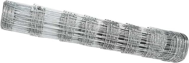 vidaXL Feldzaun aus verzinktem Stahl in Silber, B: 25 m, H: 0,8 m - Bild 1