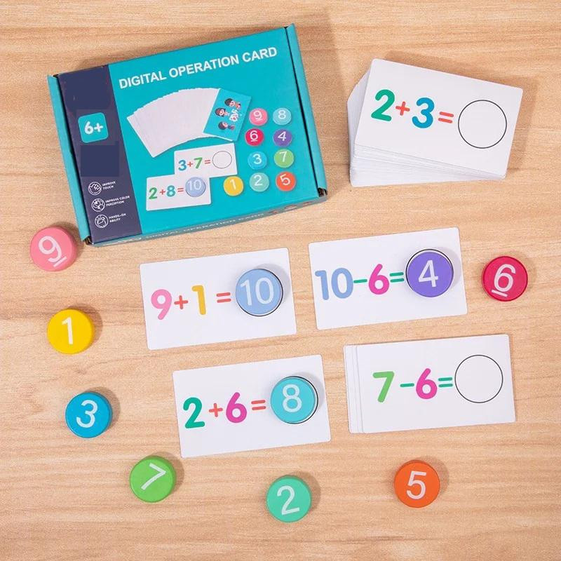 Yiran toy Montessori Mathe Spielzeug Arithmetik Karten Zuordnungsspiele - Bild 2