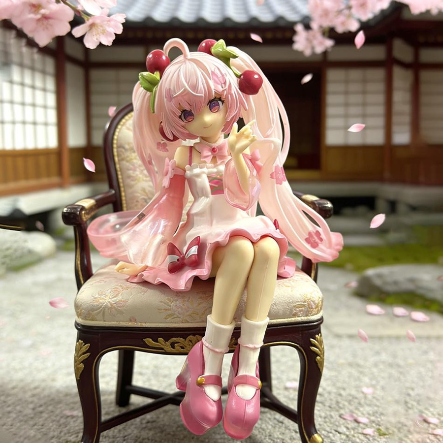 Hatsune Miku Sakura Miku Anime Actionfigur von Fashnics in Pink aus PVC - Bild 2