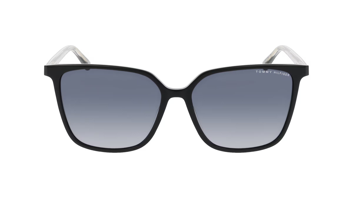 Tommy Hilfiger TH 2292/S Sonnenbrille Cat Eye, Vollrand, Acetat, Damen, schwarz - Bild 1