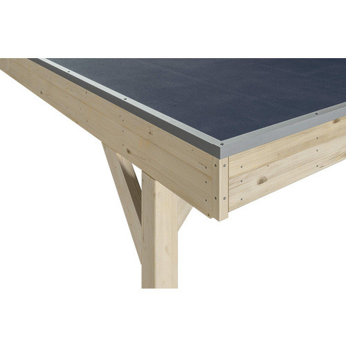 Skanholz Carport Grunewald aus Fichten-Leimholz mit EPDM-Dach, Farbe: beige, B/T: 427 x 554 cm, Höhe: 251 cm - Bild 2