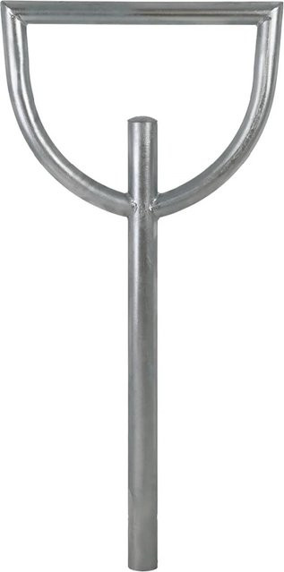 TRUTZHOLM Fahrradanlehnbügel Typ D aus feuerverzinktem Stahl, B/H: 115 x 56 cm, Durchmesser: 60 mm - Bild 1