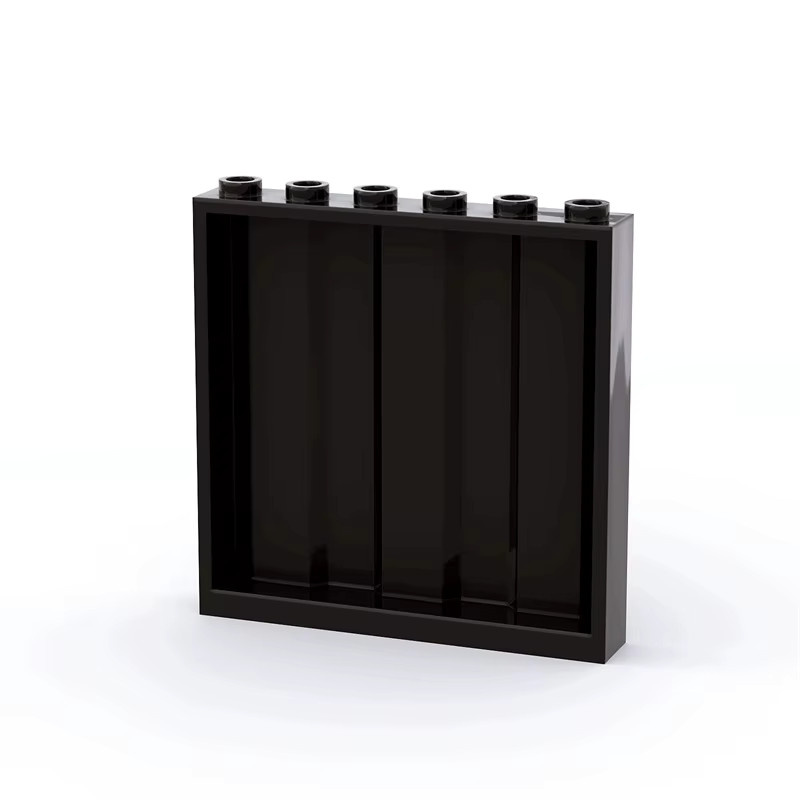 alibricks Wandsteine 1X6X5, 10-teiliges Set, schwarz, Kunststoff - Bild 2