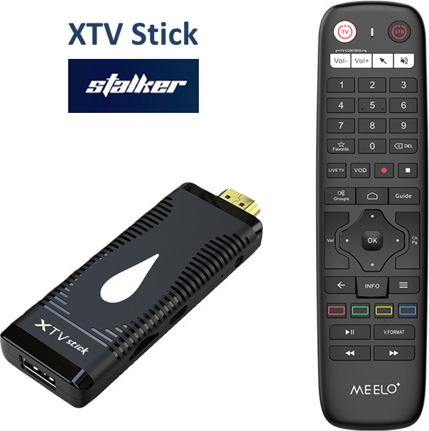 XTV Stick TV Box Meelo Plus mit Android 10 OS, 2 GB RAM, 16 GB Speicher, 4K UHD Media Player in Schwarz - Bild 1