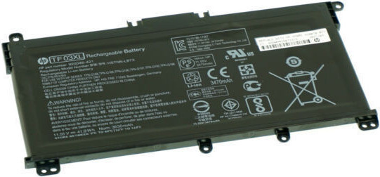 HP Laptop-Batterie Lithium-Ionen 3 Zellen 3,6 Ah 41 Wh Schwarz für Pavilion 14, 15, 17 (920070-855) - Bild 1