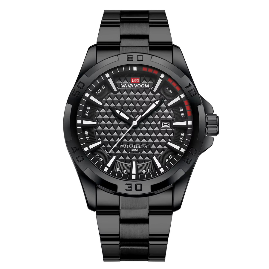 VA VA VOOM Armbanduhr Quarz, Edelstahl, Datum, Herren - Bild 2
