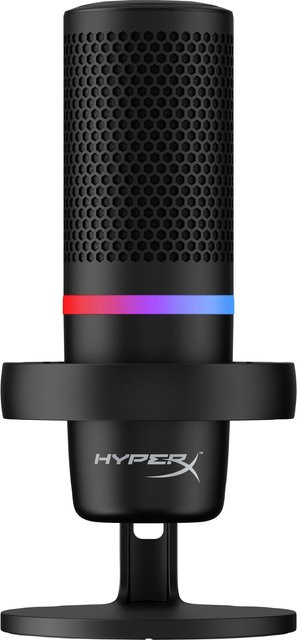 HyperX DuoCast RGB USB Kondensatormikrofon in Schwarz für Gaming, Streaming und Podcasts mit Low-Profile-Shock Mount und Pop-Filter - Bild 1