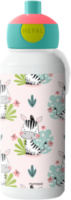Mepal Trinkflasche Pop-up Zebra in Multicolour mit individuellem Namen - Bild 1