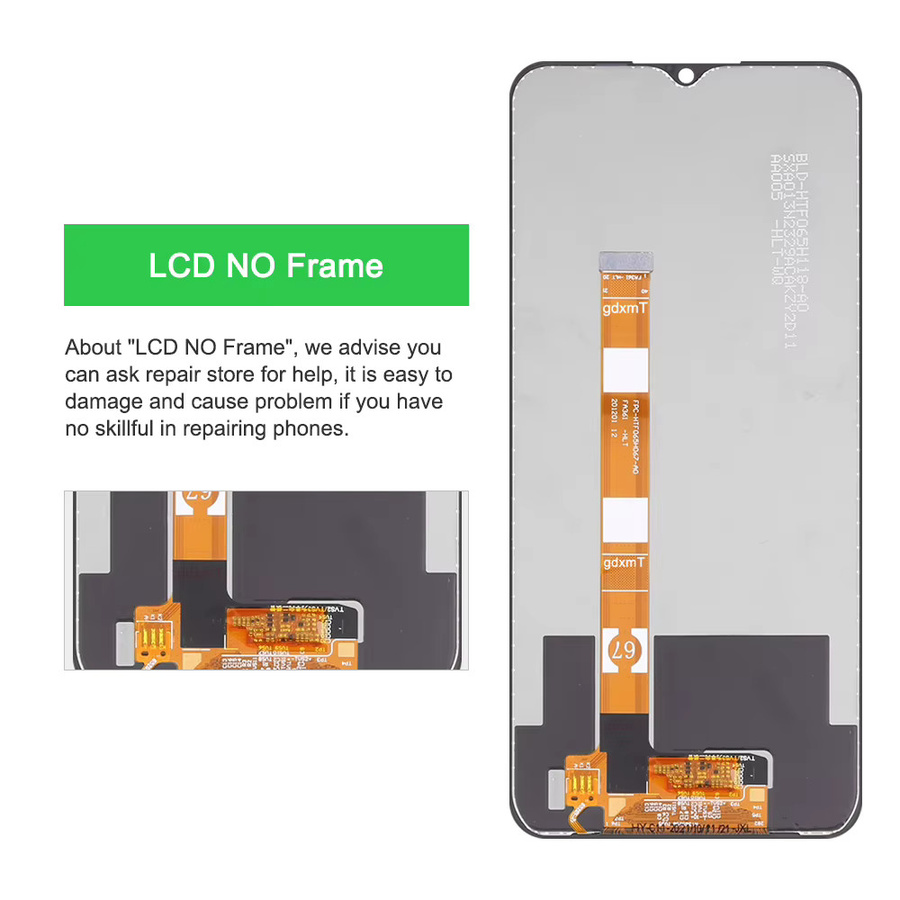 Oppo A54s CPH2273 LCD-Display Baugruppe mit Rahmen, 6,52 Zoll Touchscreen in Schwarz - Bild 3
