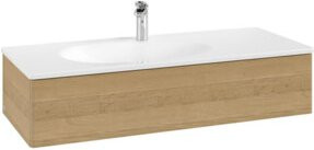 V&B Waschtischunterschrank Antao mit Auszugbeleuchtung in Honey Oak, B/T/H: 118,8 x 25,6 x 49,3 cm - Bild 1