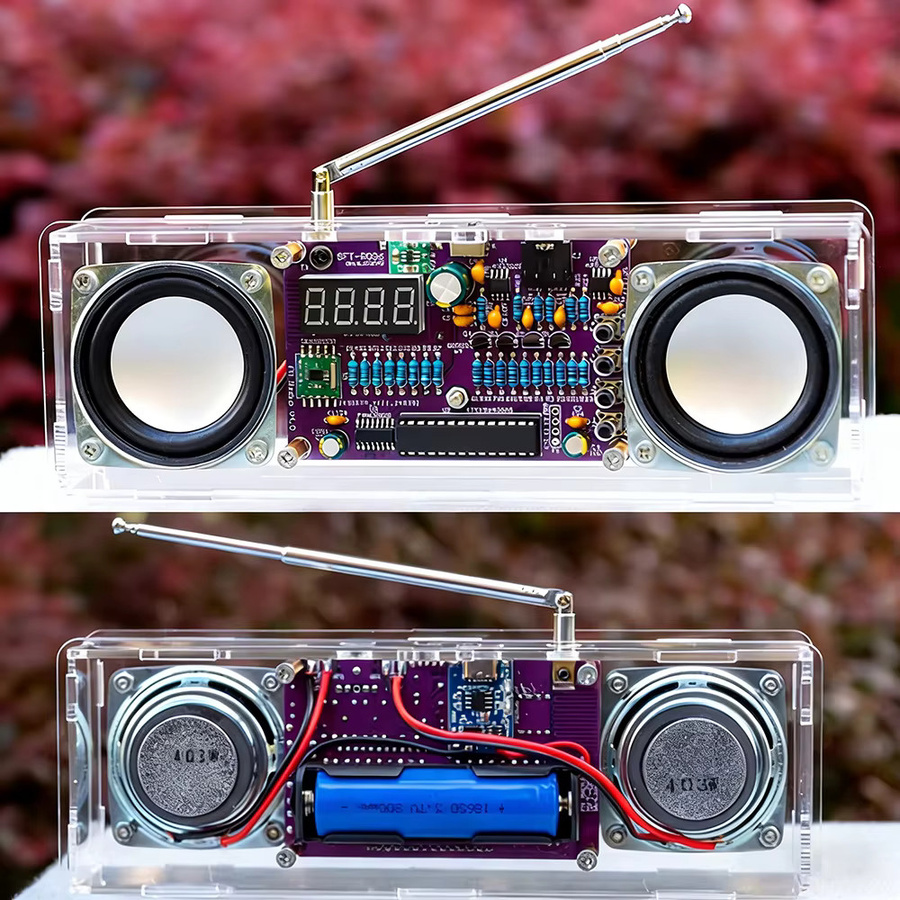 diymore FM-Radio Elektronik-Bausatz mit Zweikanal-Digitalanzeige und USB-C-Schnittstelle für Audio-Lernen (87,5MHz-108MHz) - Bild 4