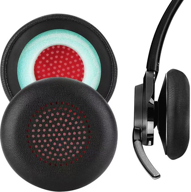 Plantronics Schaumstoff-Ohrpolster als Kopfhörer-Abdeckung in Schwarz für UC B825 5220 5210 7225 - Bild 1
