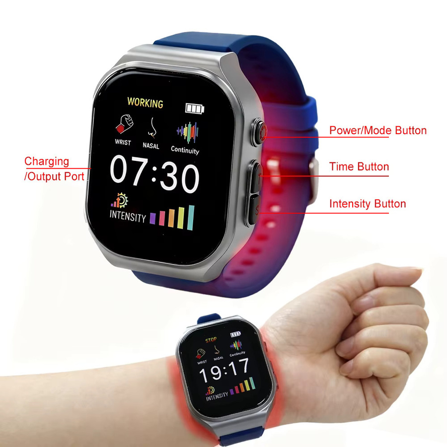 SENPKON Rotlicht-Bestrahlungs-Armbandgerät, 650nm, mit Silikonhülle - Bild 1