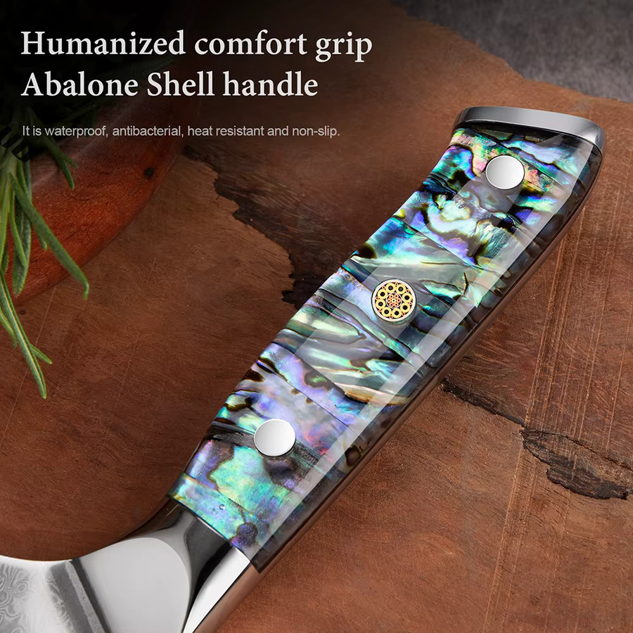 Xituo Nakiri Kochmesser aus Damast-Stahl mit High Carbon Super Stahl in Multicolour - Bild 5