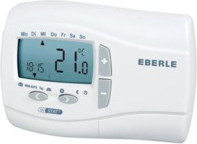 Eberle Controls Temperaturregler INSTAT plus 3r mit Tages- und Wochenuhr, Weiß, Wandmontage - Bild 1