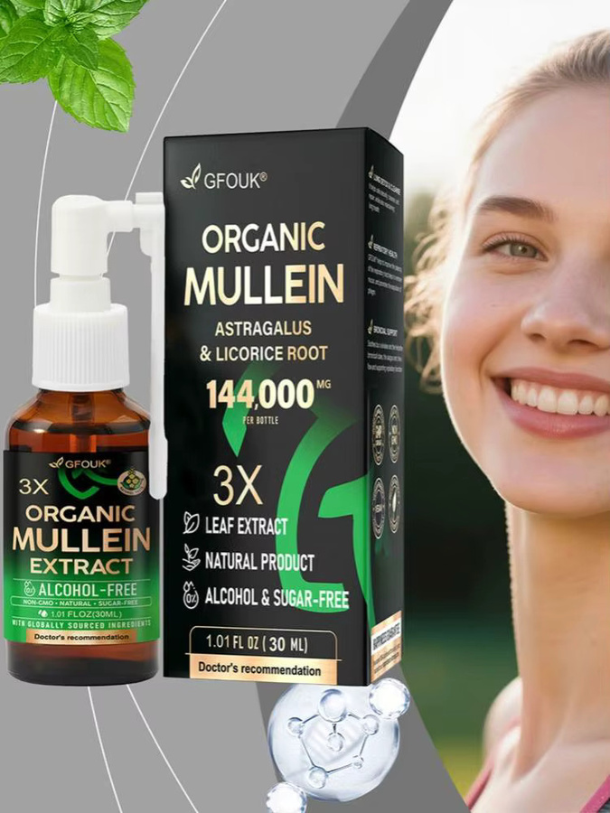 GFOUK Königskerzen-Extrakt-Spray, Bio-Königskerze, Astragalus, Süßholzwurzel - Bild 6