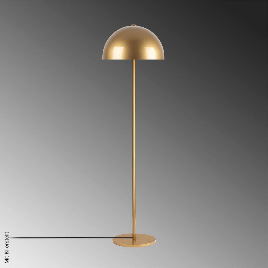 Opviq Stehlampe in Gold/Messing mit E27 Fassung, B/T/H: 40 x 40 x 154 cm - Bild 2