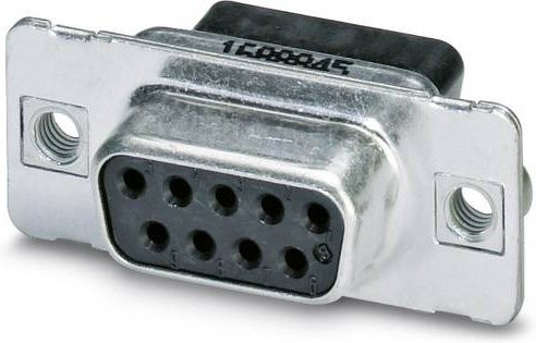 Phoenix Contact VS-09-BU-DSUB-CD-G 1688845 D-SUB Buchsenleiste 180 Grad mit 9 Polen in Silber (10 Stück) - Bild 1
