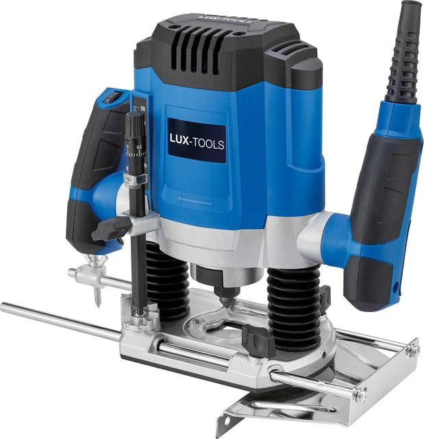 LUX-TOOLS Oberfräse E-OF-1200 in Blau mit 1200 W Leistung und 6 mm Aufnahme - Bild 1