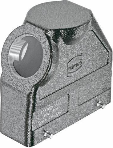 HARTING Tüllengehäuse 19 37 024 0523 19370240523 aus Aluminium in Grau - Bild 1