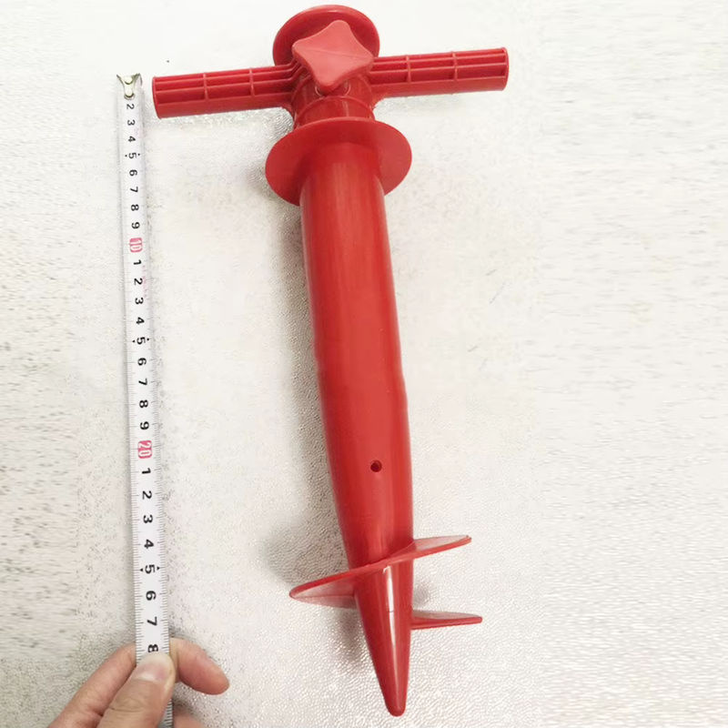 Einstellbare Regenschirm Basis aus Kunststoff für Strand und Terrasse als Bodenbefestigung mit Spike-Anker - Bild 3