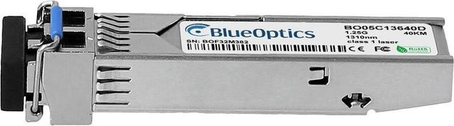 BlueOptics SFP-1G-LH-EN-BO SFP Transceiver Faseroptik in Silber mit 1250 Mbit/s Datenübertragungsrate - Bild 1