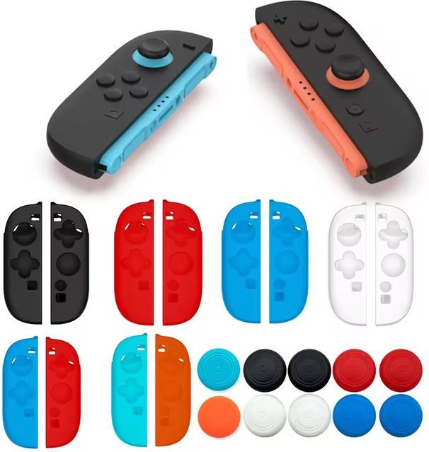 Schützende Silikonhülle für deine Nintendo Switch 2 Spielekonsole inklusive 2 Thumbstick-Griffkappen - Bild 1