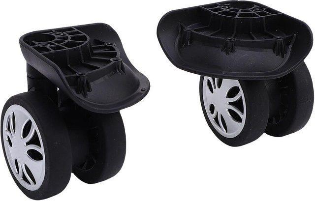 Igeteck 1 Paar Universal Reisekoffer Ersatzrollen aus ABS in Schwarz für DIY Reparaturen - Bild 1