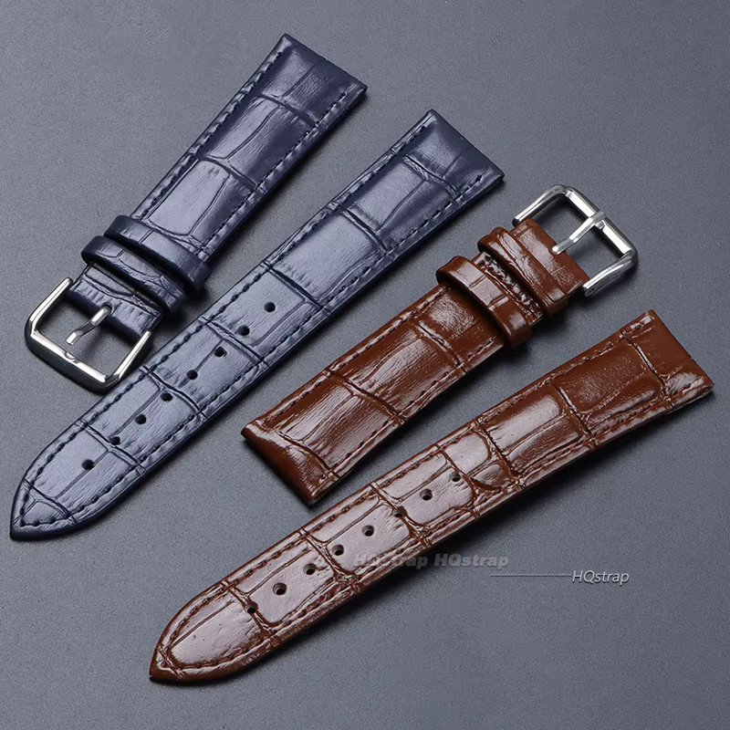 HQstrap Uhrenarmband Leder, silberne Dornschließe, Unisex - Bild 4