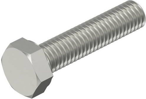 OBO Bettermann Sechskantschraube DIN 933 M10x45 aus Edelstahl, Farbe: Silber, 50 Stück - Bild 1