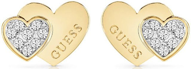 Guess Ohrstecker Edelstahl, Gold, Kristall, Zirkonia, Damen - Bild 1