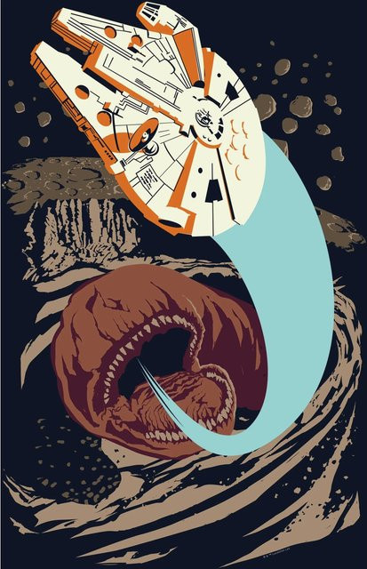 Komar Wandbild Star Wars Worm, Paper Poster, Multicolor, Breite: 40 cm, Höhe: 50 cm - Bild 1