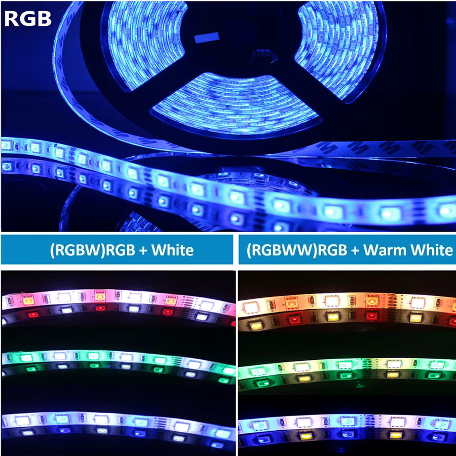 TiaoChongYi RGBWW LED Streifen Set mit WiFi Touch Fernbedienung und Netzteil, IP65 wasserdicht, 12V DC, Multicolour - Bild 2