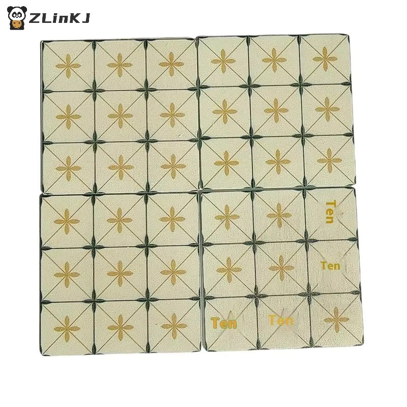 MYPANDA Miniatur Quadratischer Holzboden Modell, 1-teiliges Set, Maßstab 1:12 - Bild 1