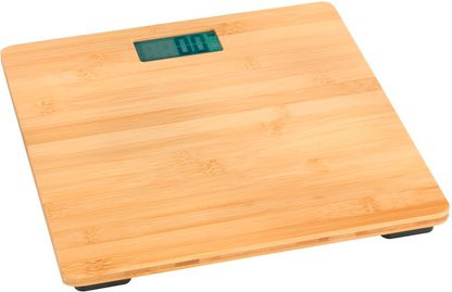 WENKO Personenwaage Bambusa aus Bambus in Braun, B/L: 30 x 30 cm - Bild 1
